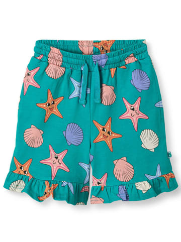 Småfolk Short "Seesterne" turquoise/meerkleurig