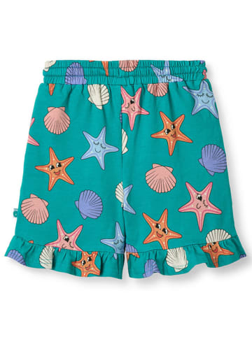 Småfolk Short "Seesterne" turquoise/meerkleurig