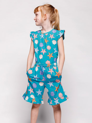 Småfolk Short "Seesterne" turquoise/meerkleurig