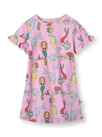 Småfolk Kleid "Meerjungfrauen und Delfine" in Rosa/ Bunt