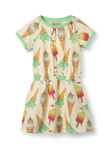 Småfolk Kleid "Eis" in Creme/ Bunt