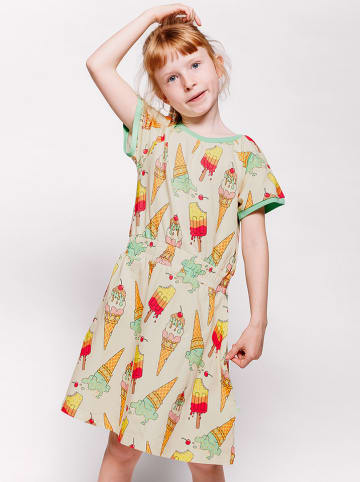 Småfolk Kleid "Eis" in Creme/ Bunt