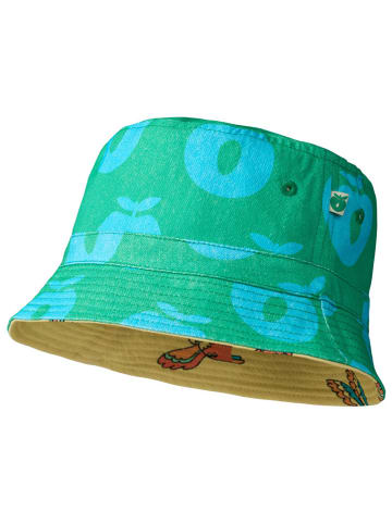 Småfolk Omkeerbare hoed geel/turquoise
