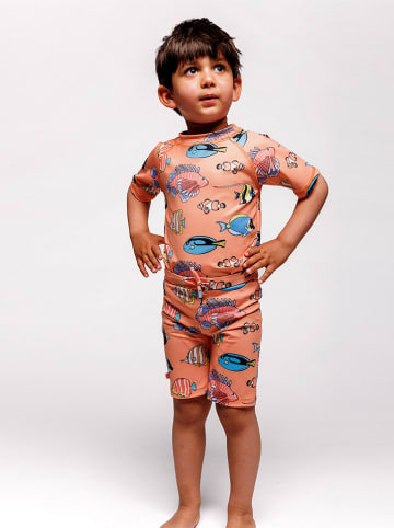 Småfolk Zwembroek "Fisch" oranje/meerkleurig