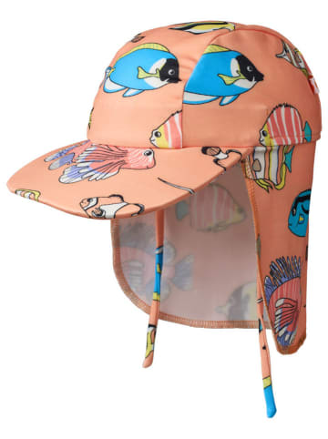 Småfolk Pet met nekbescherming "Fisch" oranje/meerkleurig