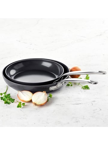 GREENPAN 2er-Set: Bratpfannen in Schwarz