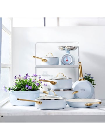 GREENPAN 2er-Set: Bratpfannen in Hellblau/ Beige
