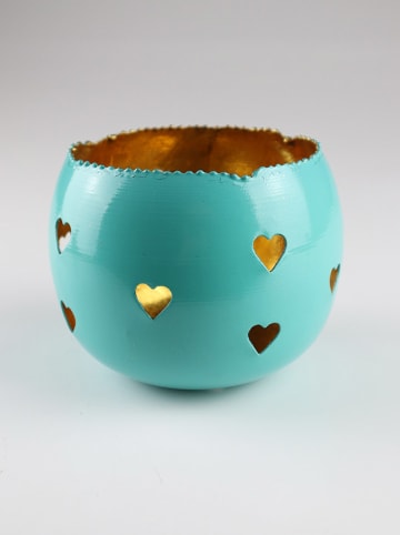AM Design Świecznik w kolorze turkusowym - Ø 12 cm