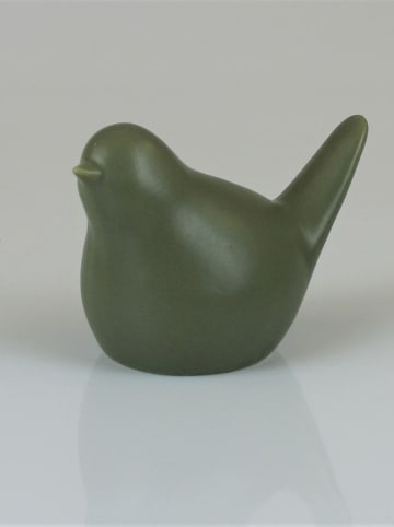 AM Design Dekofigur "Vogel" in Khaki - (B)12 x (H)9 cm