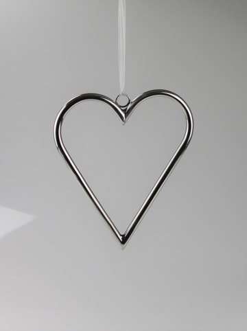 AM Design Dekoanhänger "Herz" in Silber - (B)22 x (H)25 cm