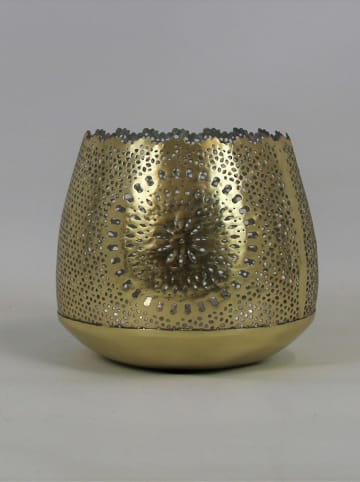 AM Design Świecznik w kolorze złotym - wys. 17 x Ø 15 cm