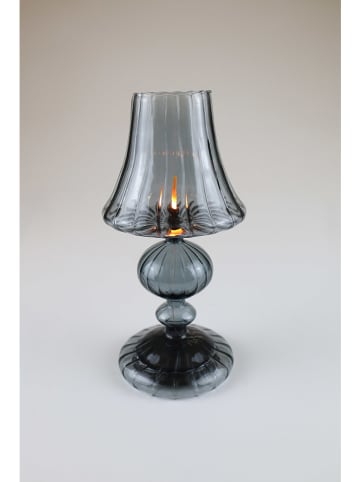 AM Design LED-Windlicht in Grau - (H)22 x Ø 11 cm