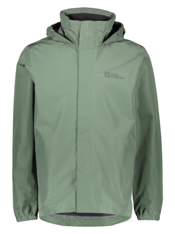 Jack Wolfskin Regenjacke in Grün