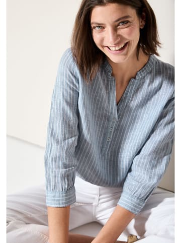 Cecil Bluse in Hellblau/ Weiß