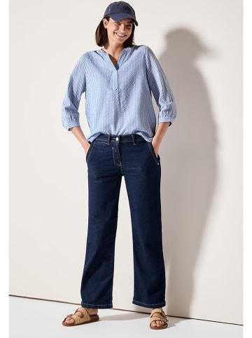 Cecil Bluse in Hellblau/ Weiß