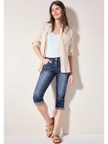 Cecil Jeans-Caprihose in Dunkelblau