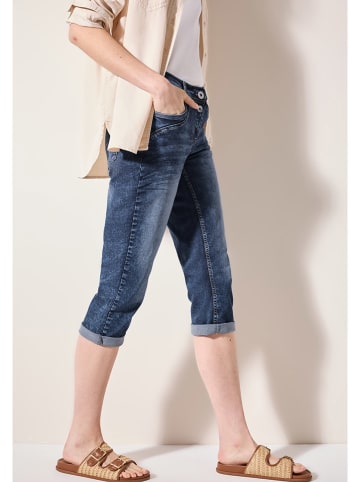 Cecil Jeans-Caprihose in Dunkelblau