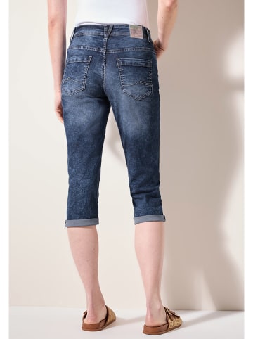 Cecil Jeans-Caprihose in Dunkelblau