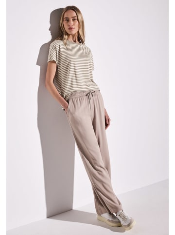 Street One Shirt in Beige/ Weiß