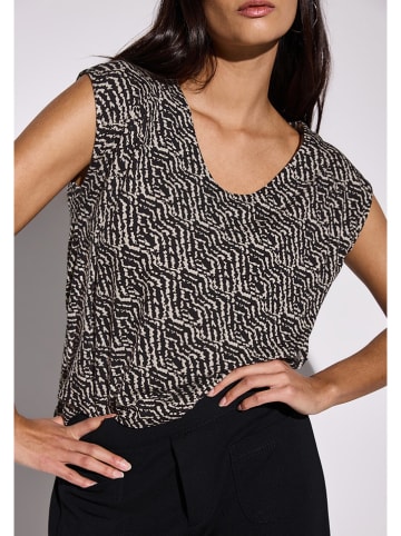 Street One Shirt zwart/beige