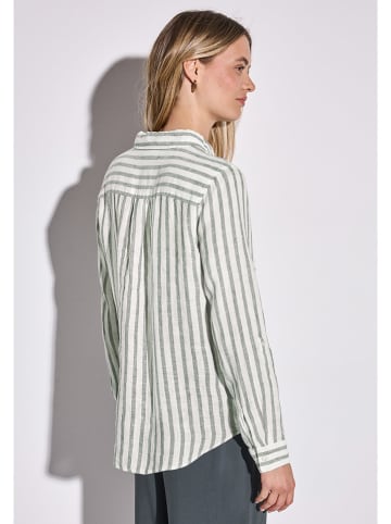Street One Blouse wit/groen