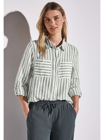 Street One Blouse wit/groen