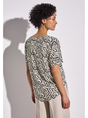 Street One Bluse in Beige/ Schwarz