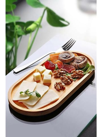 Violeta Home Tablett in Hellbraun - (L)27 x (B)12,5 cm