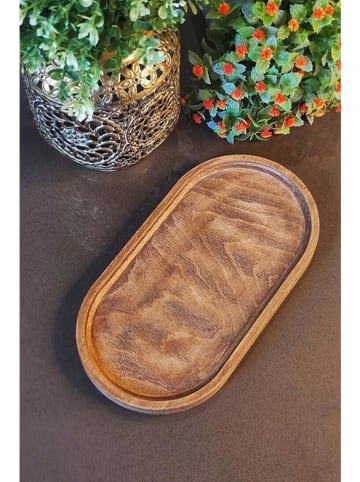 Violeta Home Taca w kolorze jasnobrązowym - 27 x 12,5 cm