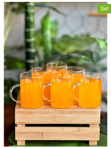 Violeta Home 6er-Set: Tassen in Transparent - 200 ml