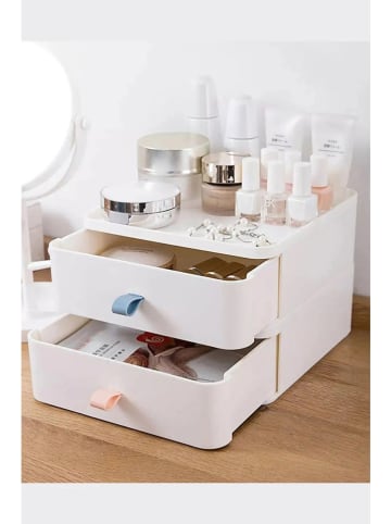 Violeta Home Make-Up-Organizer in Weiß - (B)21 x (H)16,5 x (T)21 cm