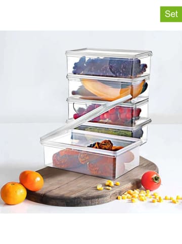 Violeta Home 12er-Set: Kühlschrank-Organizer in Transparent - (B)17,5 x (H)5,5 x (T)13 cm