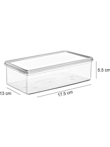 Violeta Home 12er-Set: Kühlschrank-Organizer in Transparent - (B)17,5 x (H)5,5 x (T)13 cm