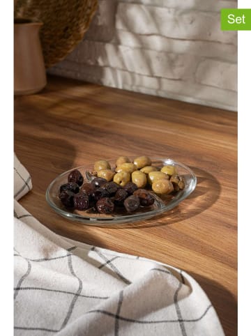 Violeta Home 2er-Set: Frühstücksteller in Transparent - (B)18 x (H)14 cm