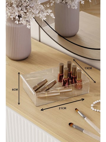 Violeta Home Make-Up-Organizer in Grau - (B)34,3 x (H)16 x (T)21,3 cm