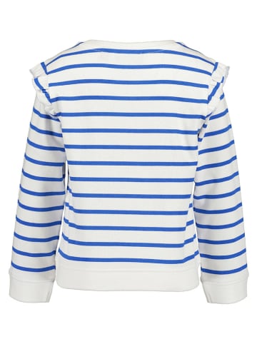 Blue Seven Sweatshirt in Weiß/ Blau