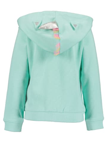 Blue Seven Sweatjacke in Türkis/ Pink