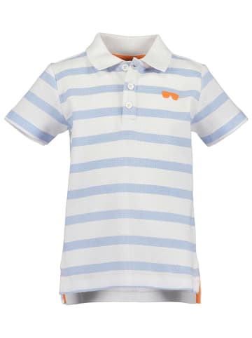 Blue Seven Poloshirt in Weiß/ Hellblau