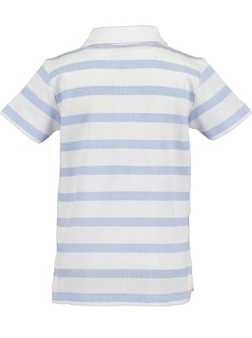 Blue Seven Poloshirt in Weiß/ Hellblau