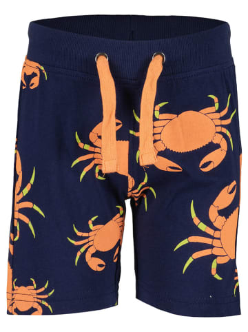 Blue Seven Shorts in Dunkelblau/ Orange