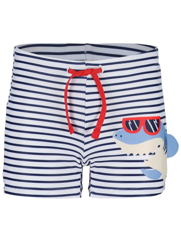 Blue Seven Badehose in Weiß/ Dunkelblau