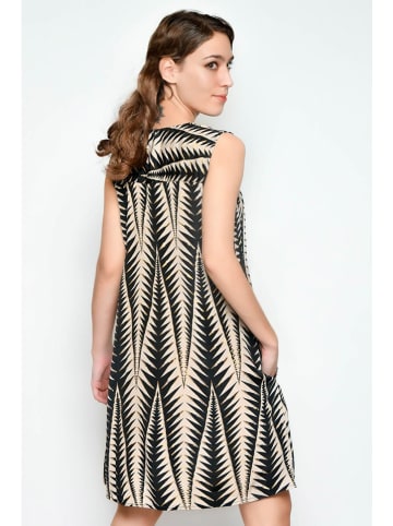 H.H.G. Kleid in Creme/ Schwarz