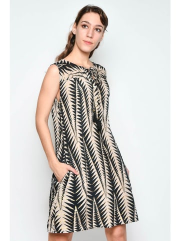 H.H.G. Kleid in Creme/ Schwarz
