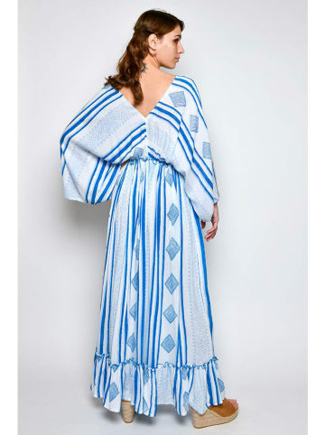 H.H.G. Jurk wit/blauw