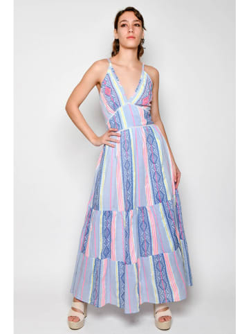 H.H.G. Kleid in Blau/ Rosa