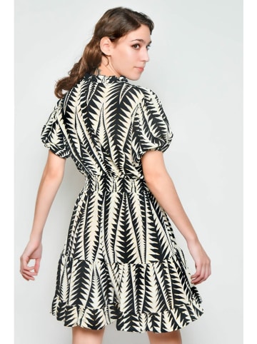 H.H.G. Kleid in Creme/ Schwarz