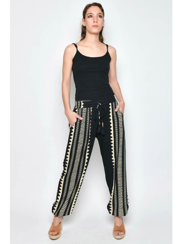 H.H.G. Hose in Schwarz/ Creme