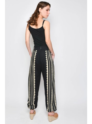 H.H.G. Hose in Schwarz/ Creme