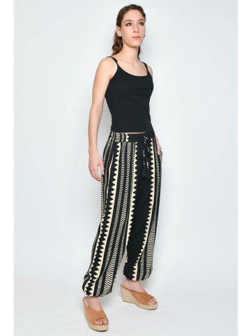 H.H.G. Hose in Schwarz/ Creme