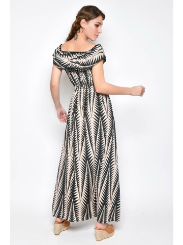 H.H.G. Kleid in Schwarz/ Beige